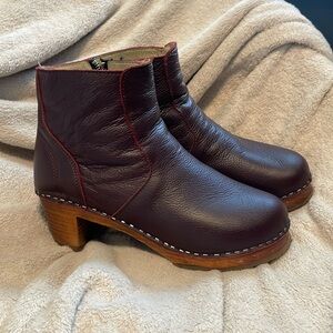 Troentorp cognac leather boots